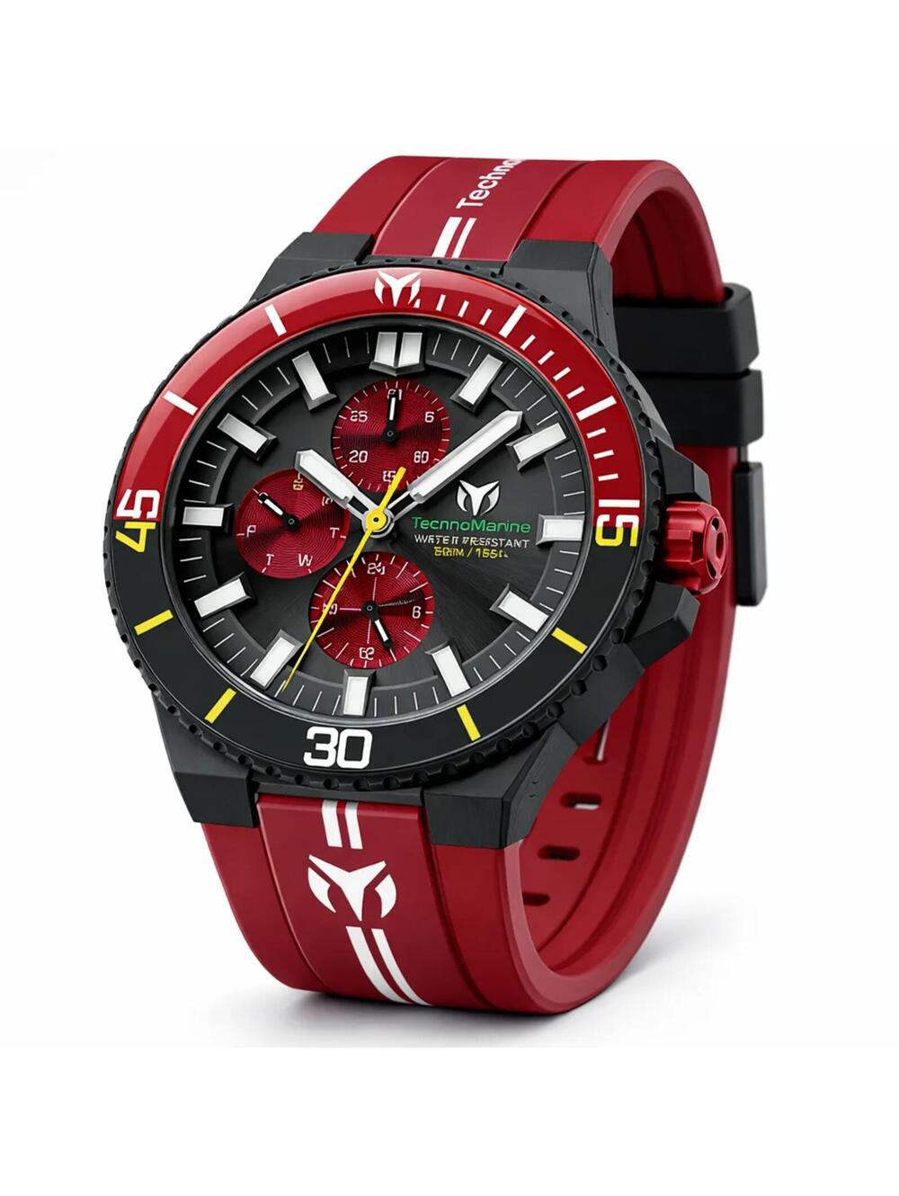 TechnoMarine Racing Legends Men's Watch - 43mm, Dark Red (TM-525032)